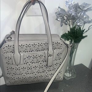 Coach Taylor Eyelet Leather Bette Mini Tote Crossbody.